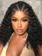 Box Braided Water Wave Wig – 13x4 HD Lace Front, Curly Bob Braids with Baby Hair