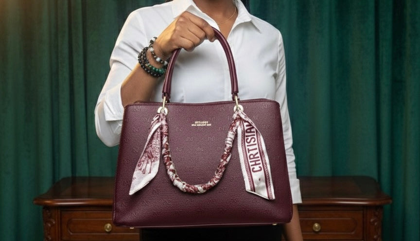 STYLISH only you just you  High-End Women Luxury Tote Bag With Classic Paris Style And Compact Size Suitable For Working Women