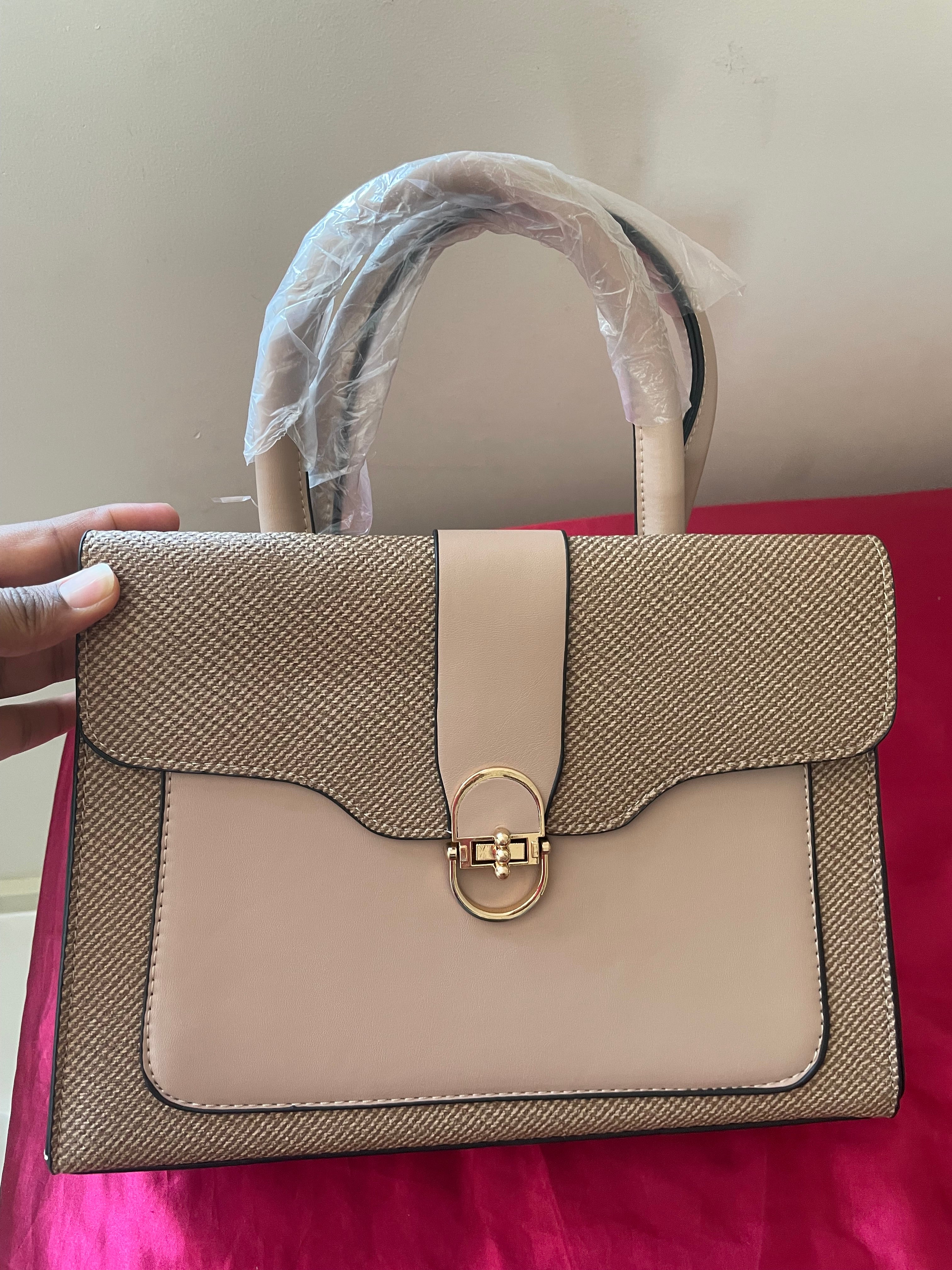 Fashionable Women's Commuter Handbag 2025 New Style Mother-Child Handbag PU Material Large Capacity Tote Bag with Contrast Color