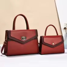 2-Piece Women’s Handbag Set – Large Shoulder Bag with Mini Purse